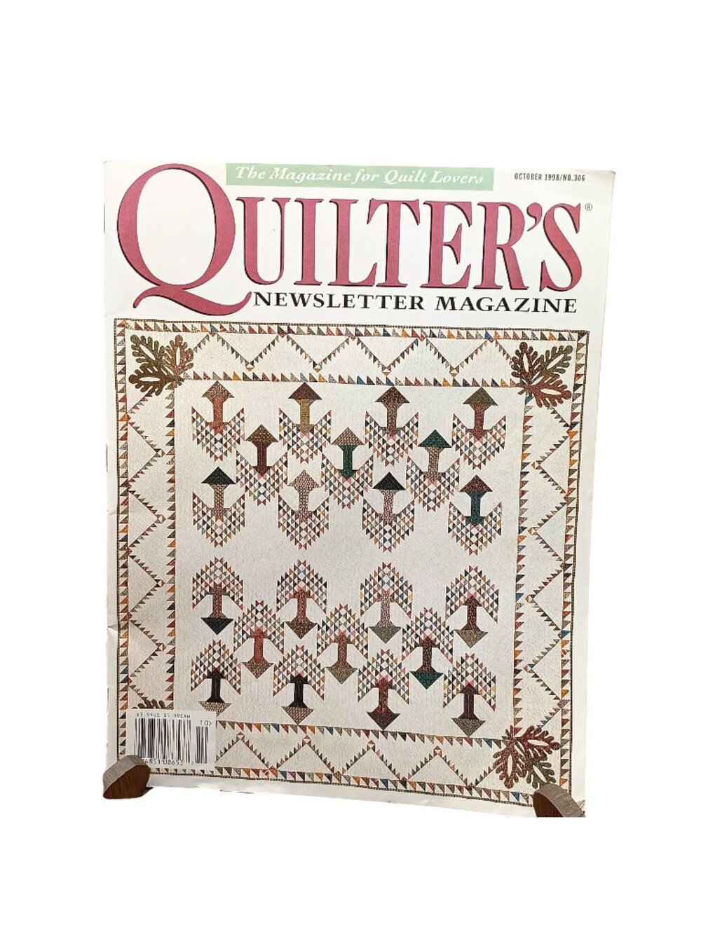 Quilters Newsletter Magazine October 1998 No. 306 The Magazine For Quilt Lovers